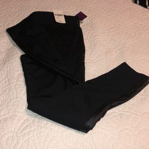 Black leather leggings